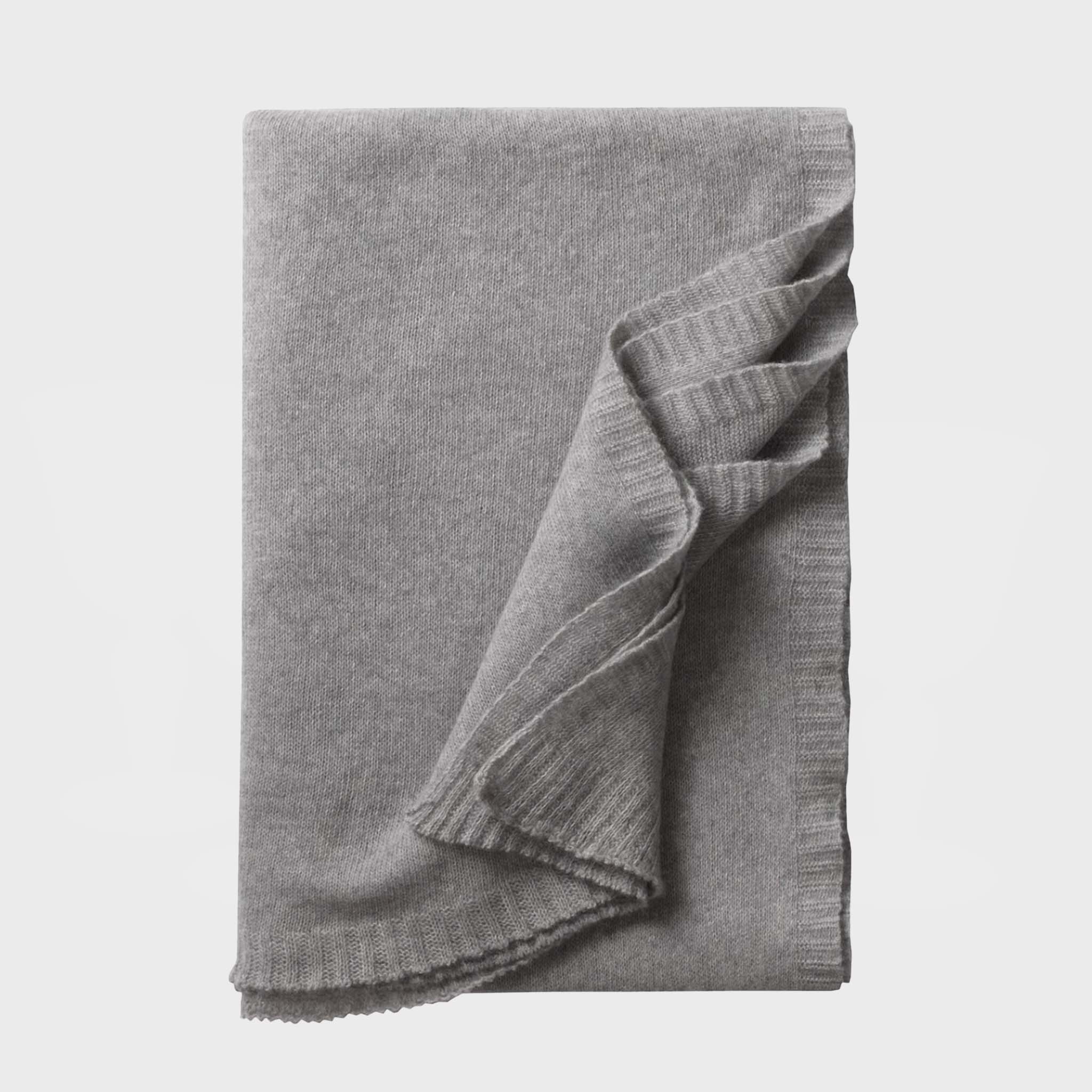 Biela Cashmere Throw Decke