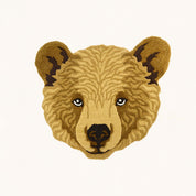 Bruno Bear Head Rug - Large