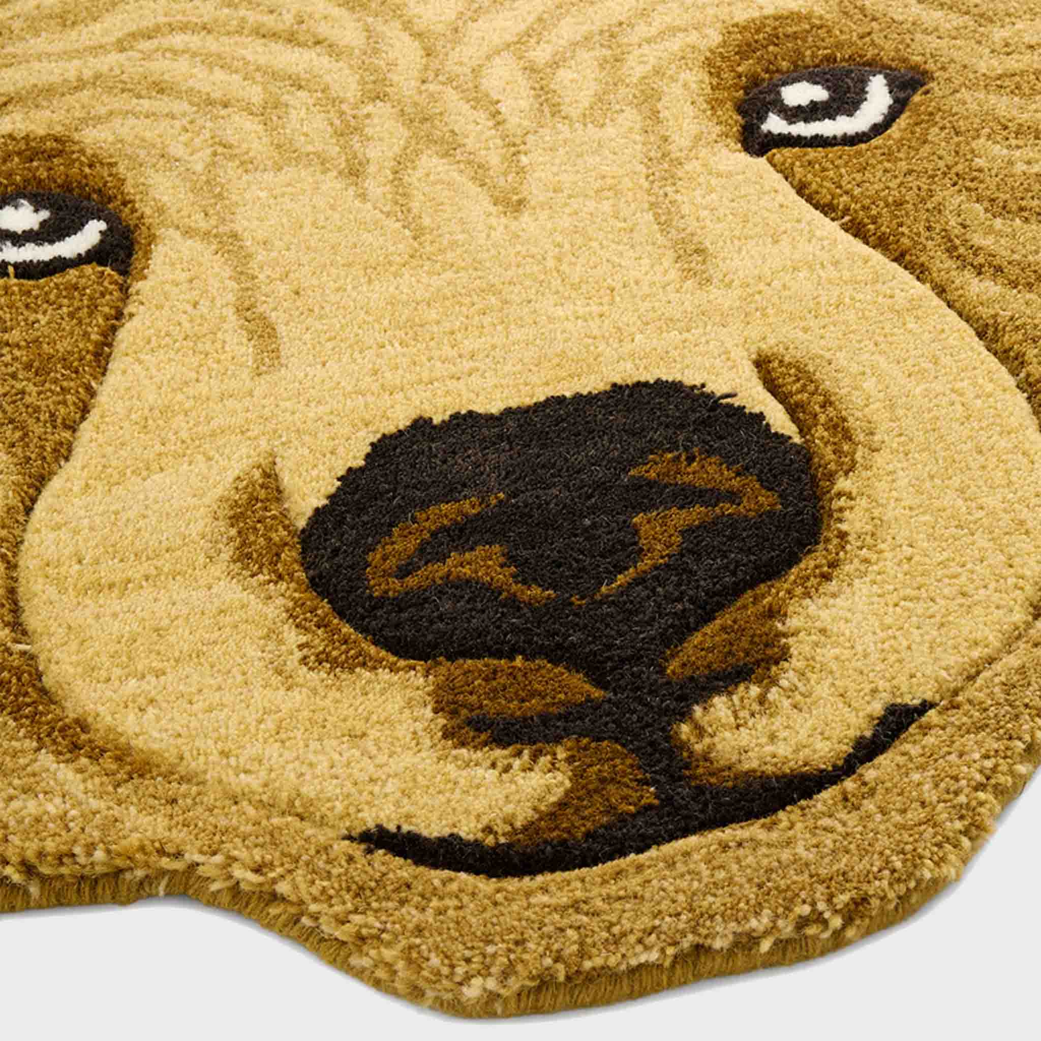 Bruno Bear Head Rug - Large
