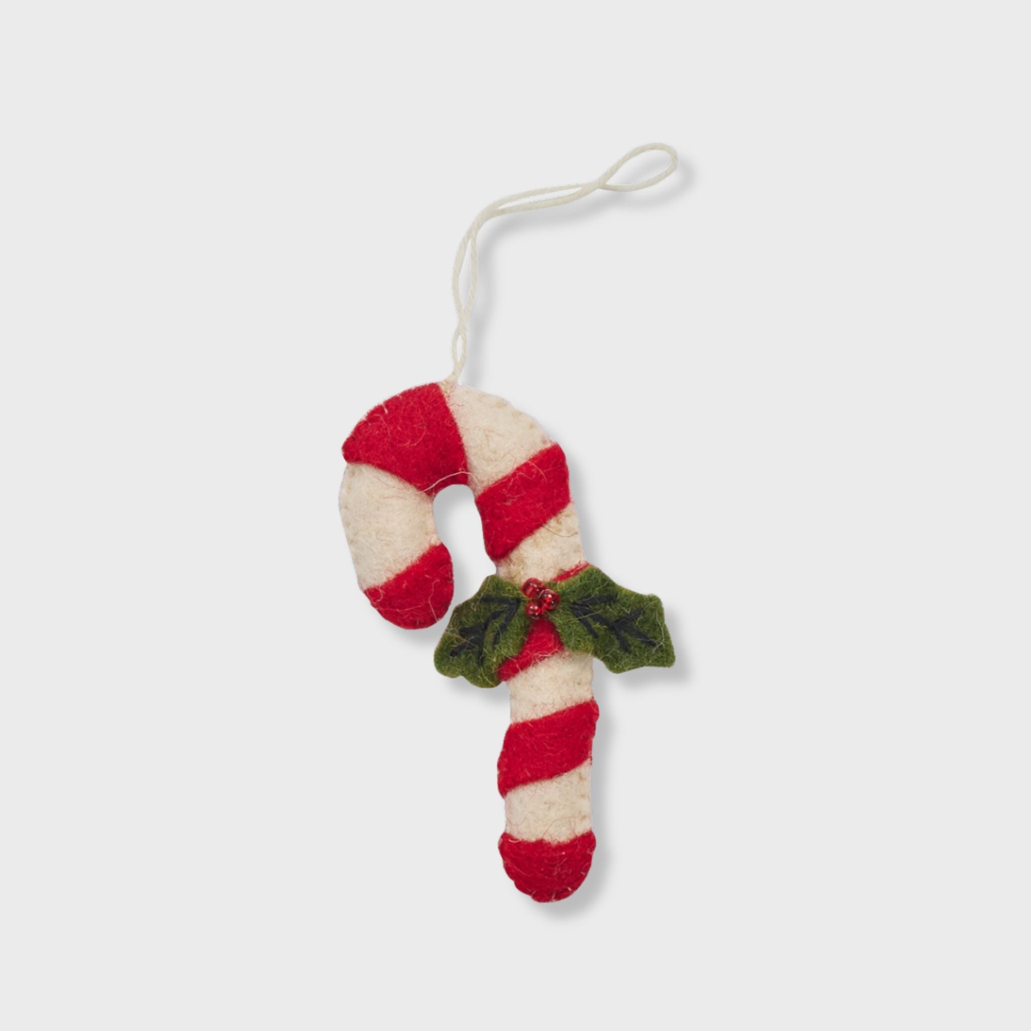 Candy Cane Felt Ornament