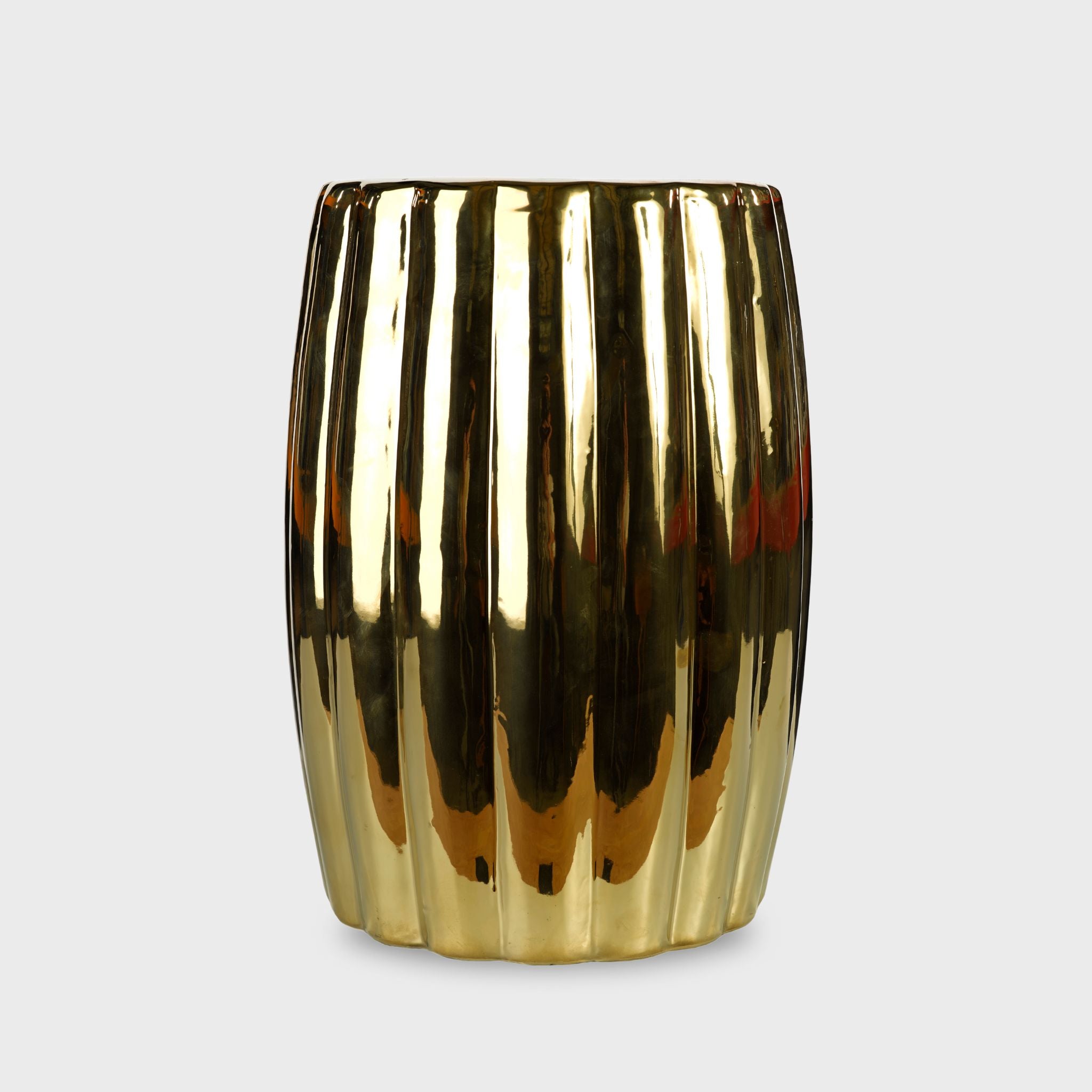 Stool curvy ceramic