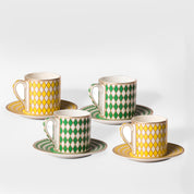 Espresso Chess Set of 4