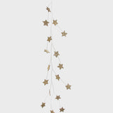 Dark Gold Glitter Mini Star Wire Garland