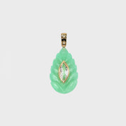 Chrysoprase Flame Pendant