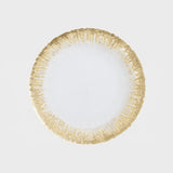Glass charger 13¨ sunburst-gianna gold