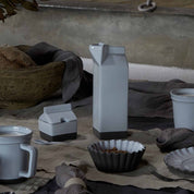 Sugar Bowl with a spoon - Ecogres White