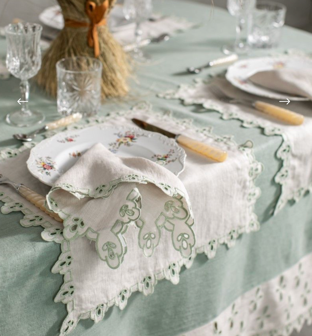 Amalfi Placemat Beige- Green