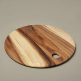 Acacia Round Board with Tapered Edge - Medium