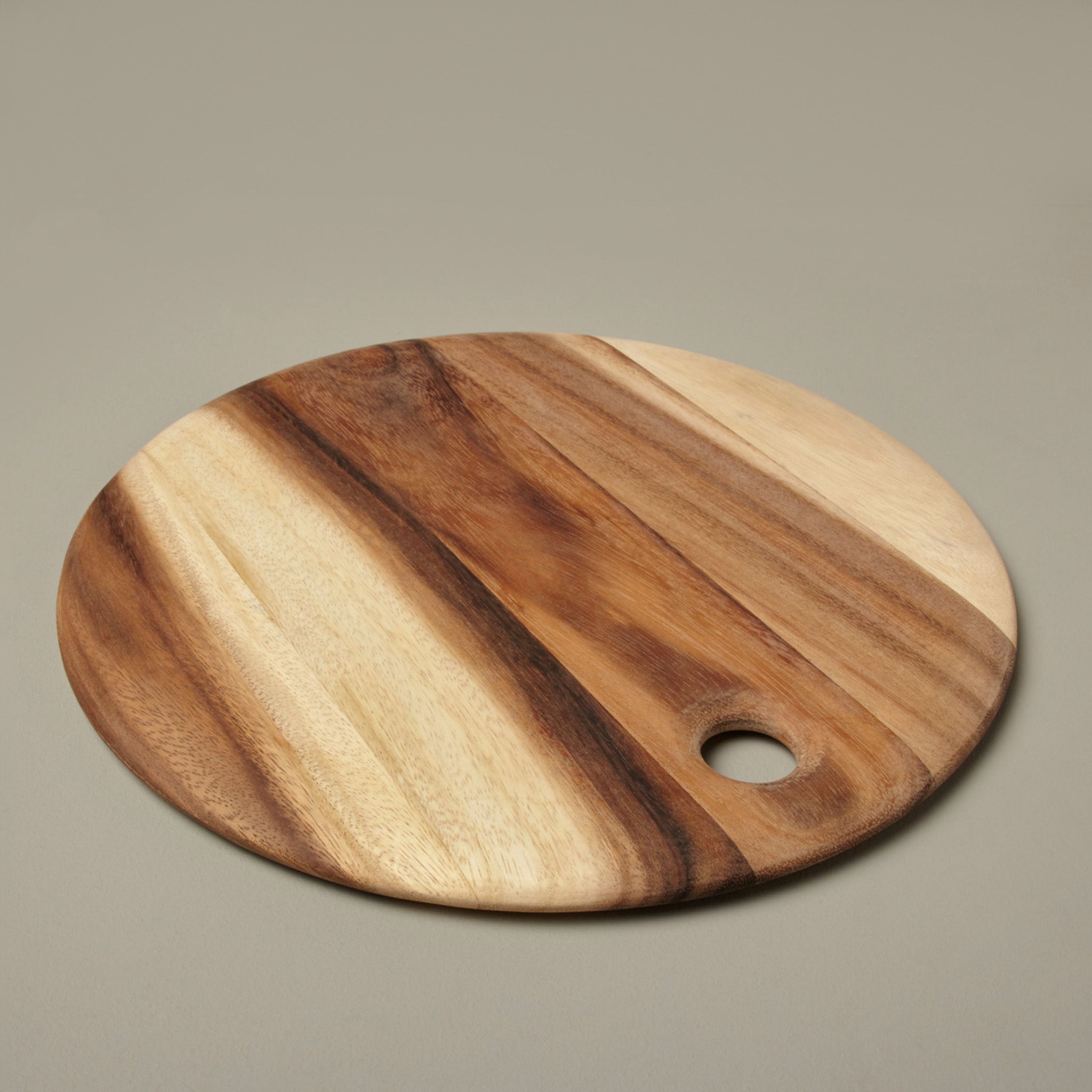 Acacia Round Board with Tapered Edge - Medium