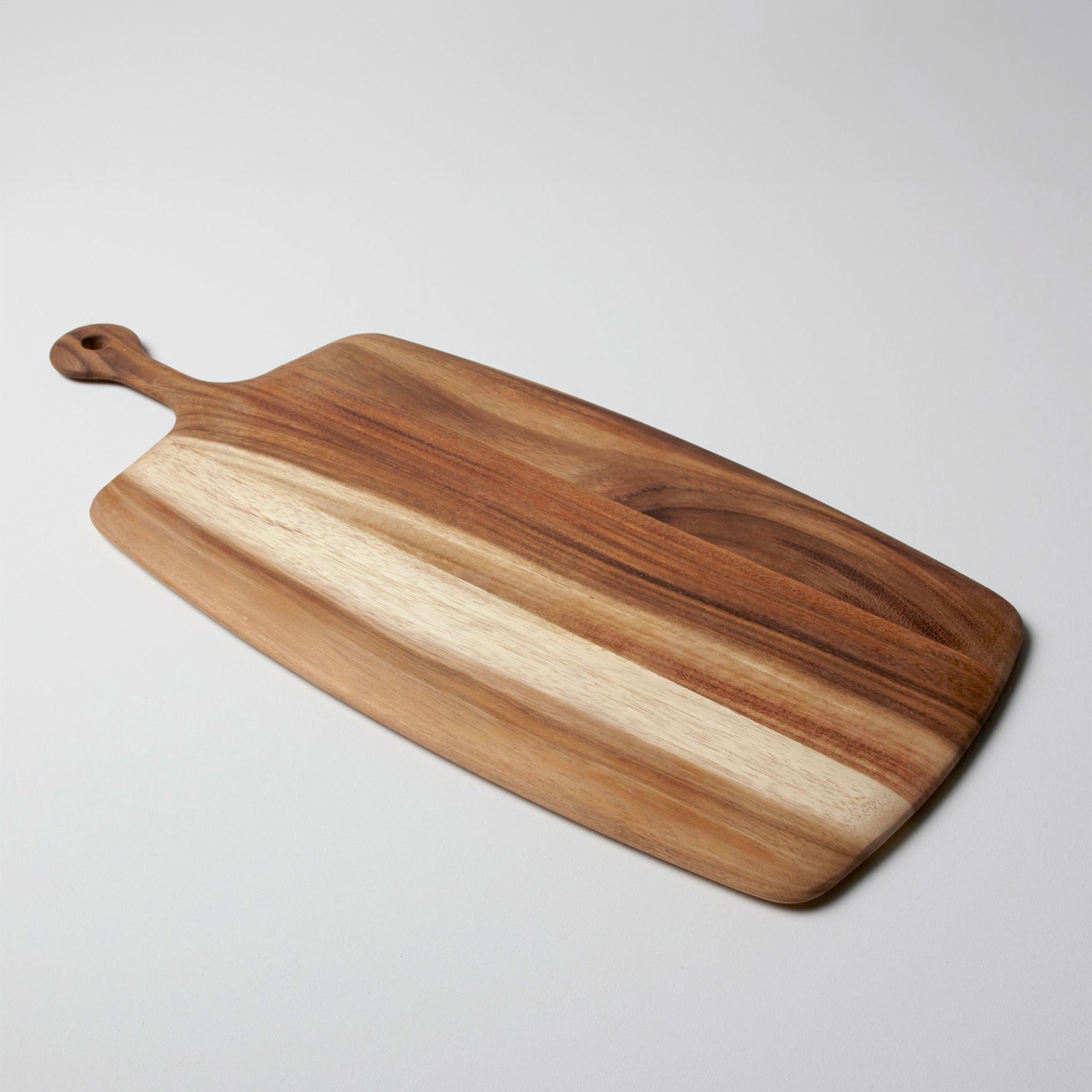 Acacia Rectangular Tapered Board with Rounded Handle - Large