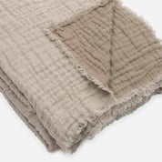 Waffled Linen Throw & Bedspread