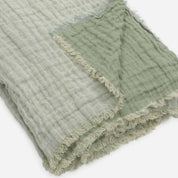 Waffled Linen Throw & Bedspread