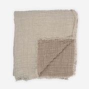 Waffled Linen Throw & Bedspread