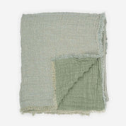 Waffled Linen Throw & Bedspread