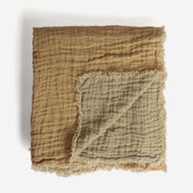 Waffled Linen Throw & Bedspread