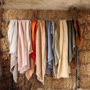 Waffled Linen Throw & Bedspread