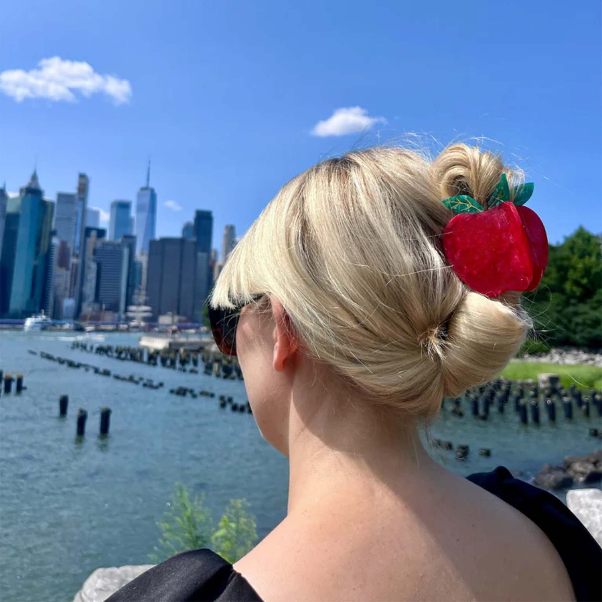 Apple Hair Clip