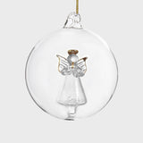 Glass ball with an angel