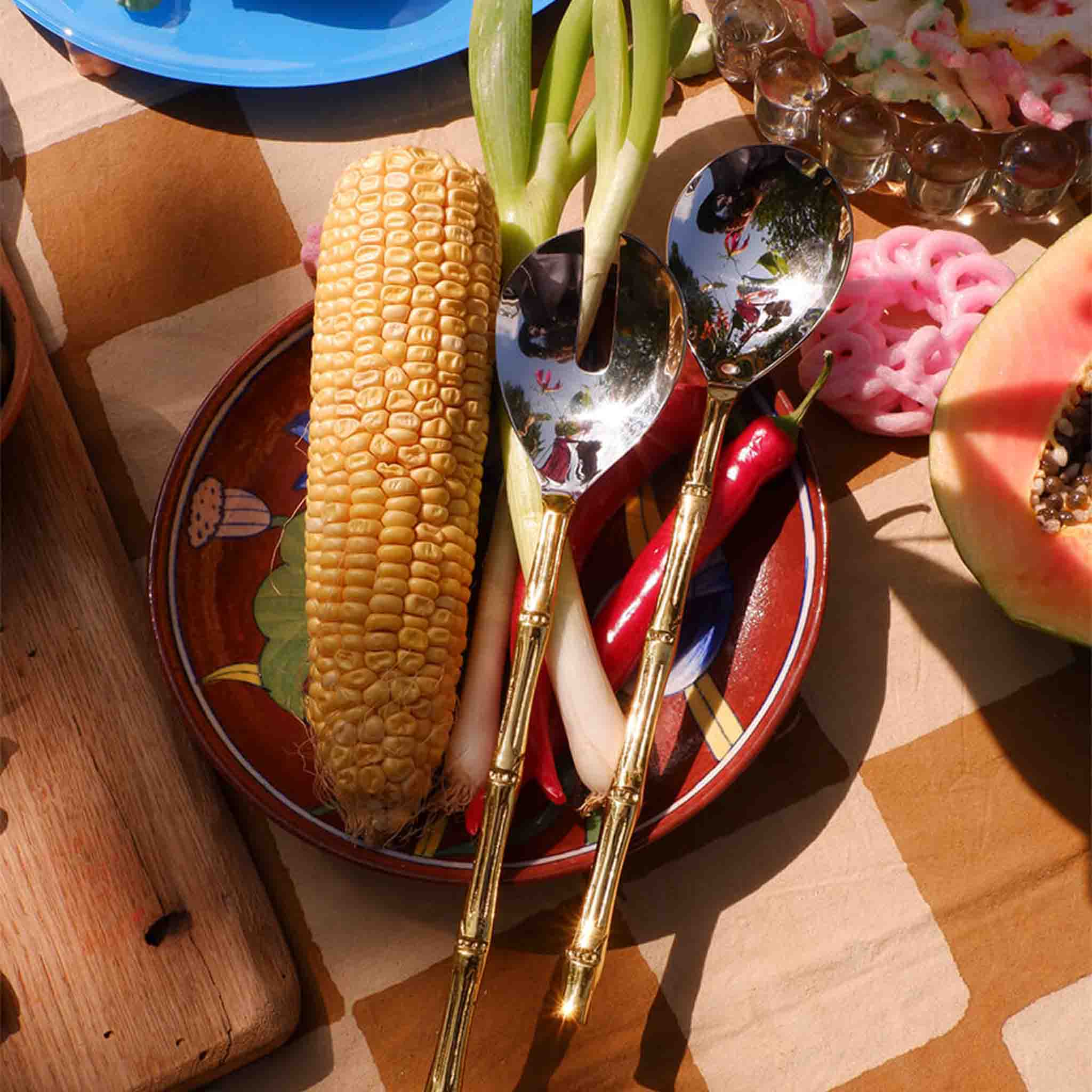 Bamboo Serving Salad Set of 2