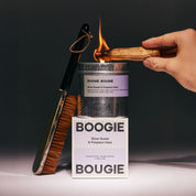 Silver Suede and Fireplace Haze Scented Candle