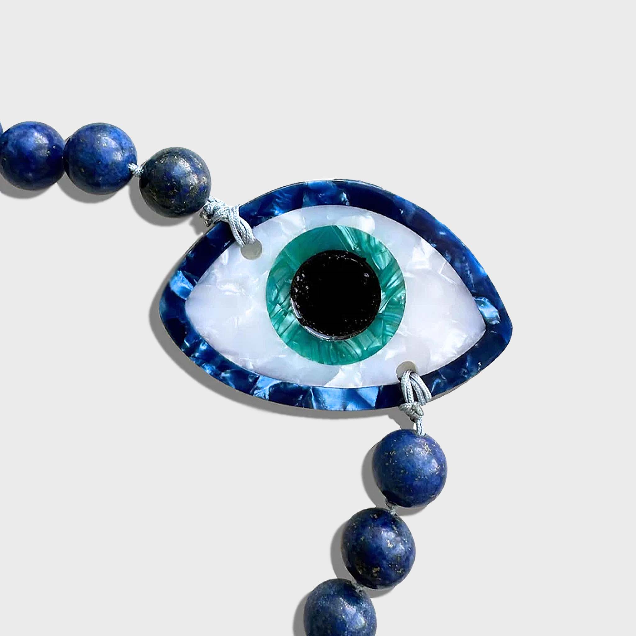 Hand-painted Gemstone Crossbody Phone Chain