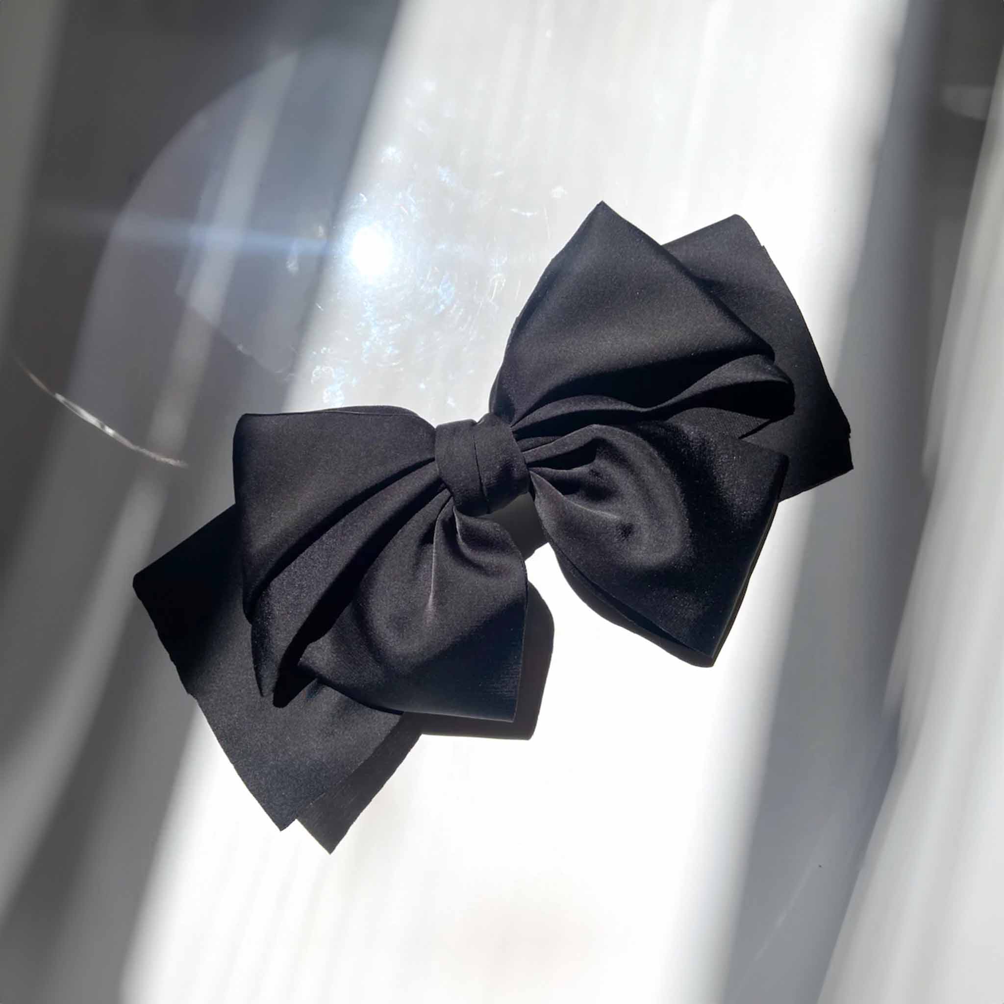 Giant Satin Bow Hair Clip