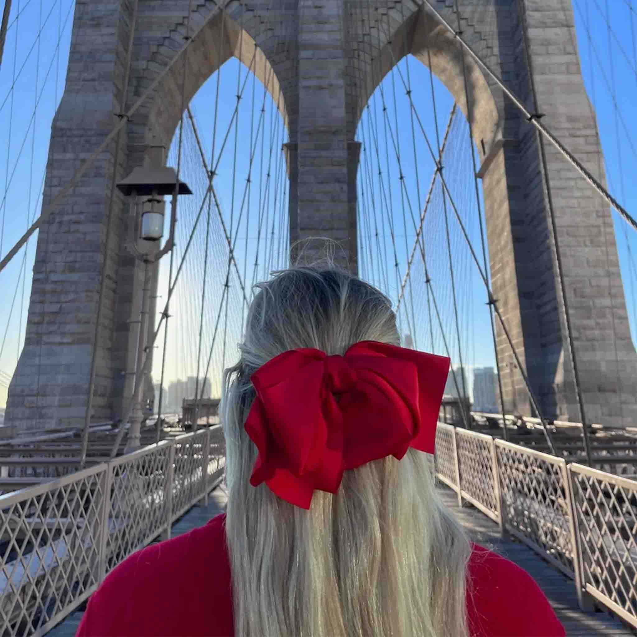 Giant Satin Bow Hair Clip