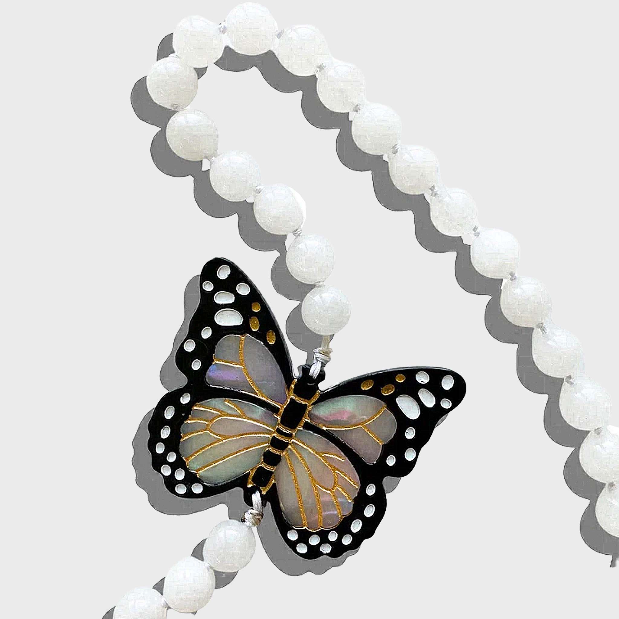 Hand-painted Gemstone Crossbody Phone Chain