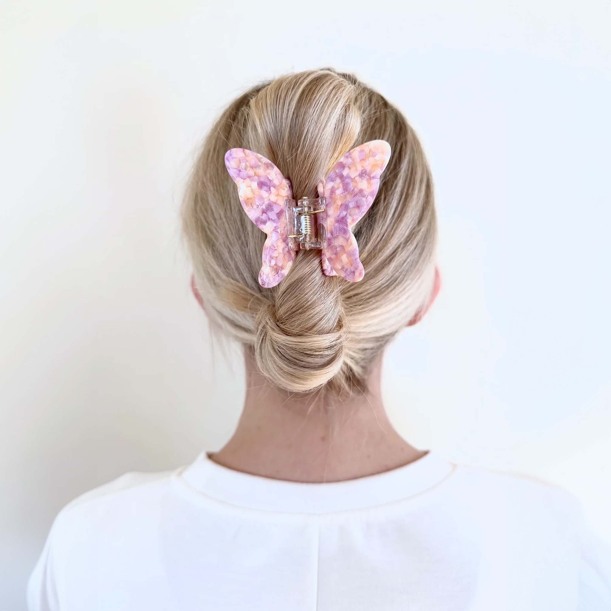 Hair Clip Butterfly Snow