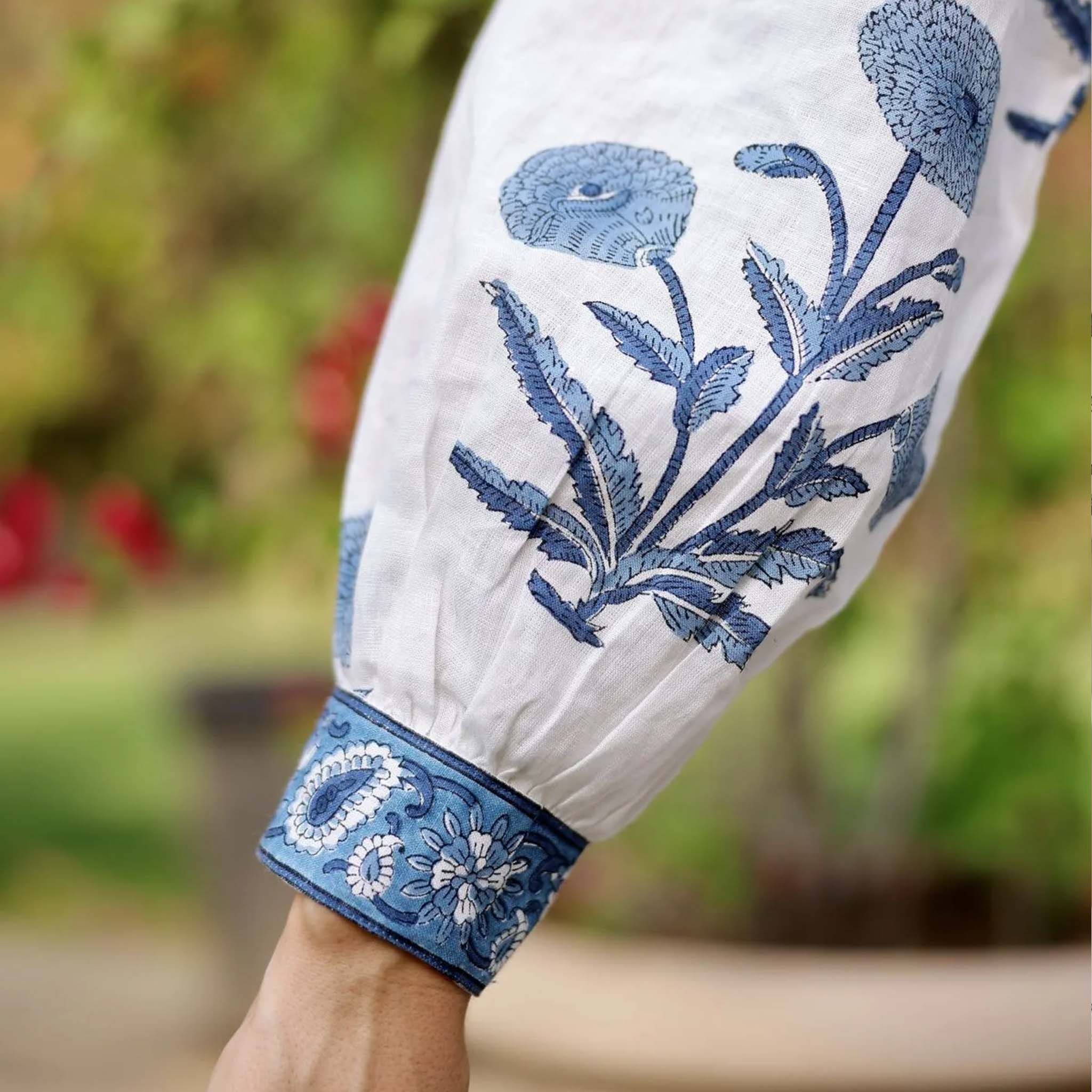 Capri Maxi Dress – Indigo Flower