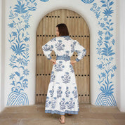 Capri Maxi Dress – Indigo Flower