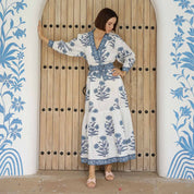Capri Maxi Dress – Indigo Flower