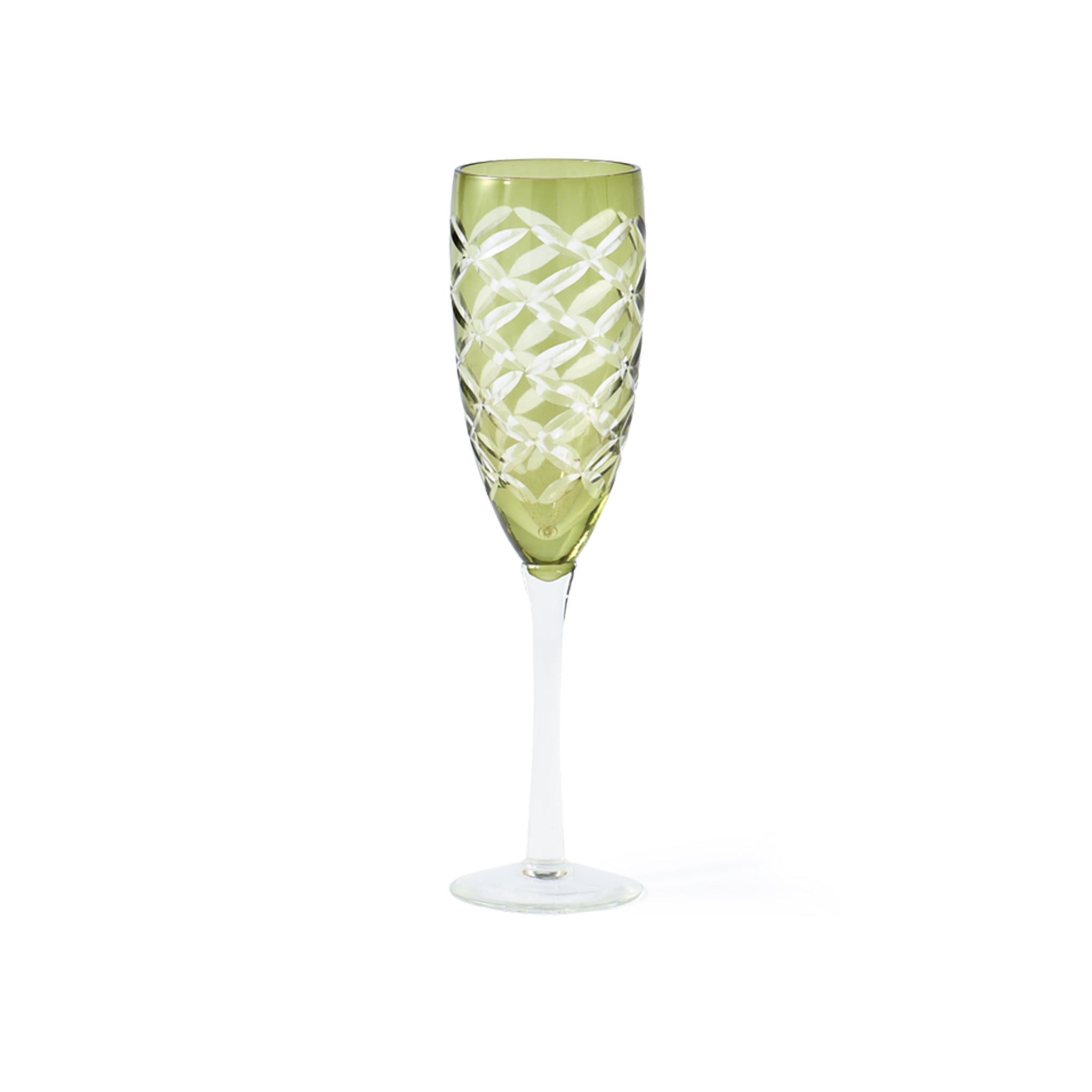 Cuttings Champagne Glasses Set