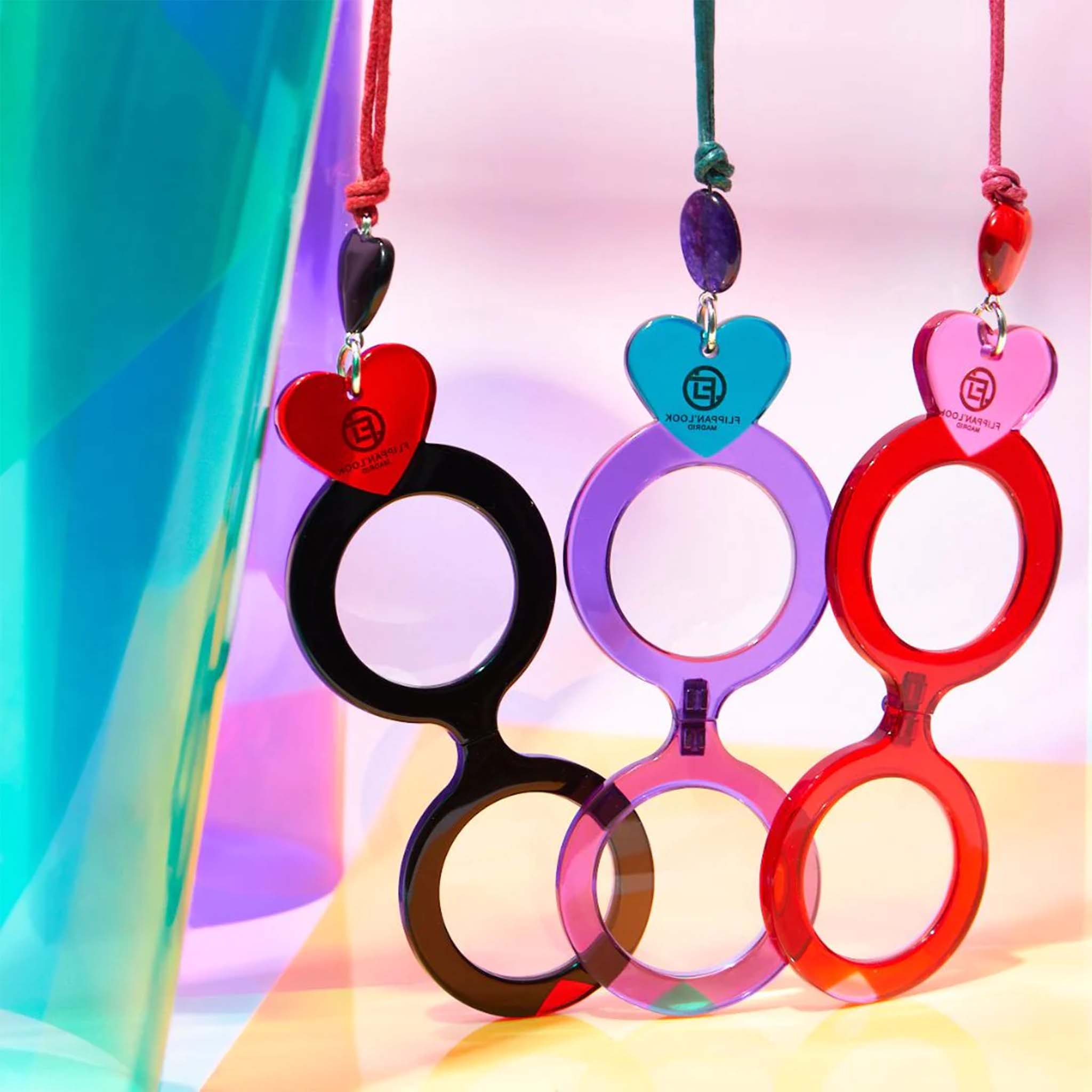 Pink Heart Eyeglasses