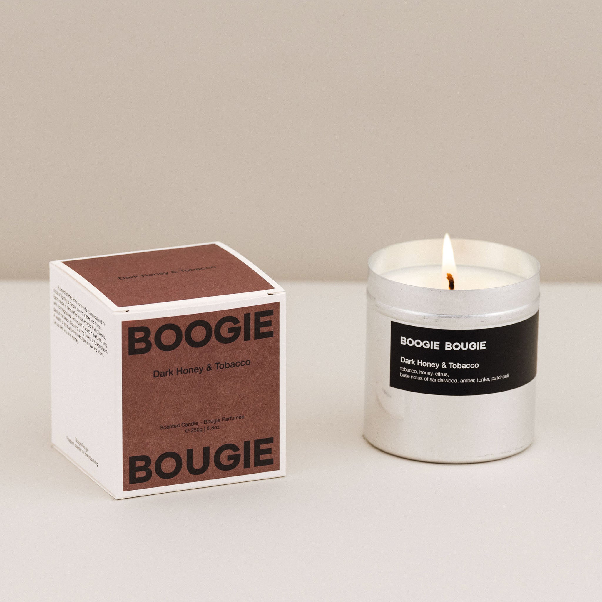 Dark Honey & Tobacco Scented Candle