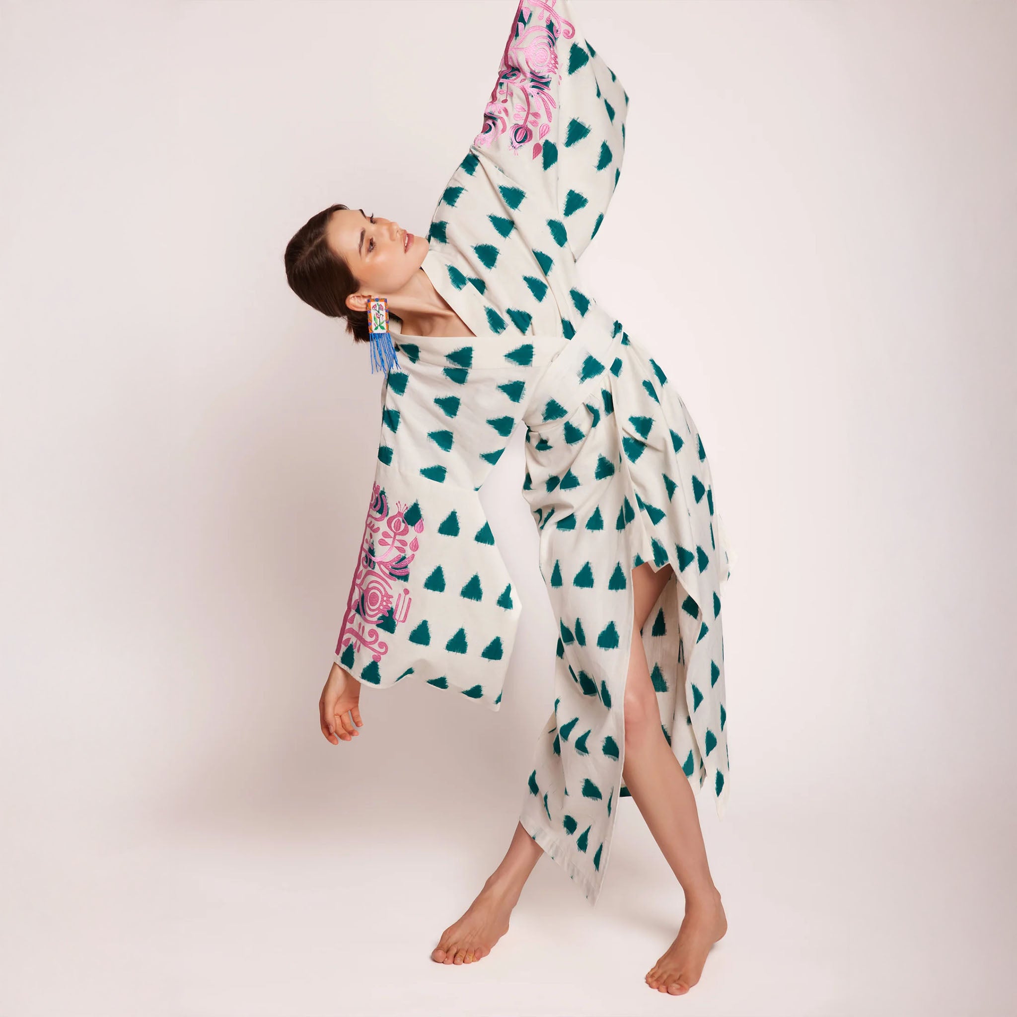 Emerald Savannah Naya Kimono
