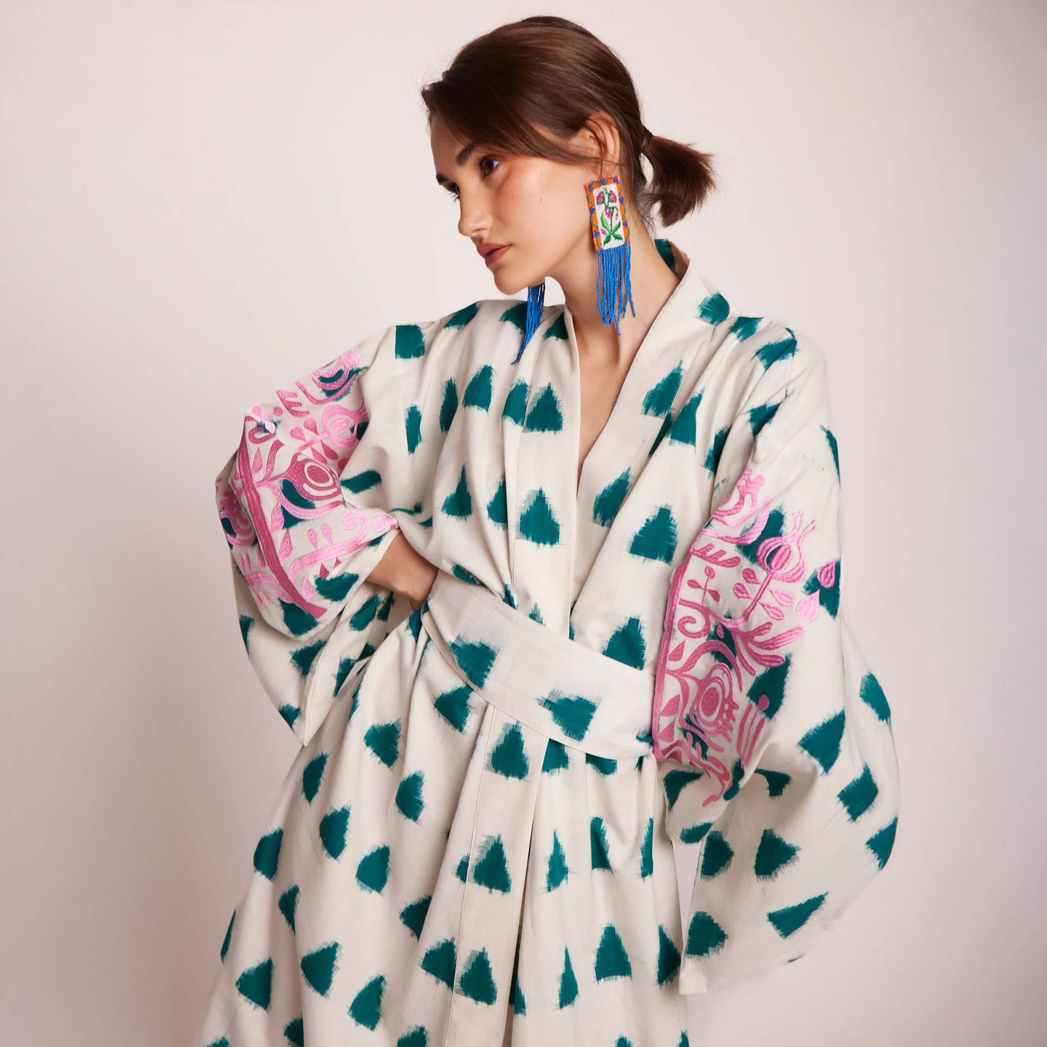 Emerald Savannah Naya Kimono