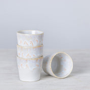 Set of 8 Espresso Cups - White