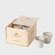 Set of 8 Espresso Cups - White