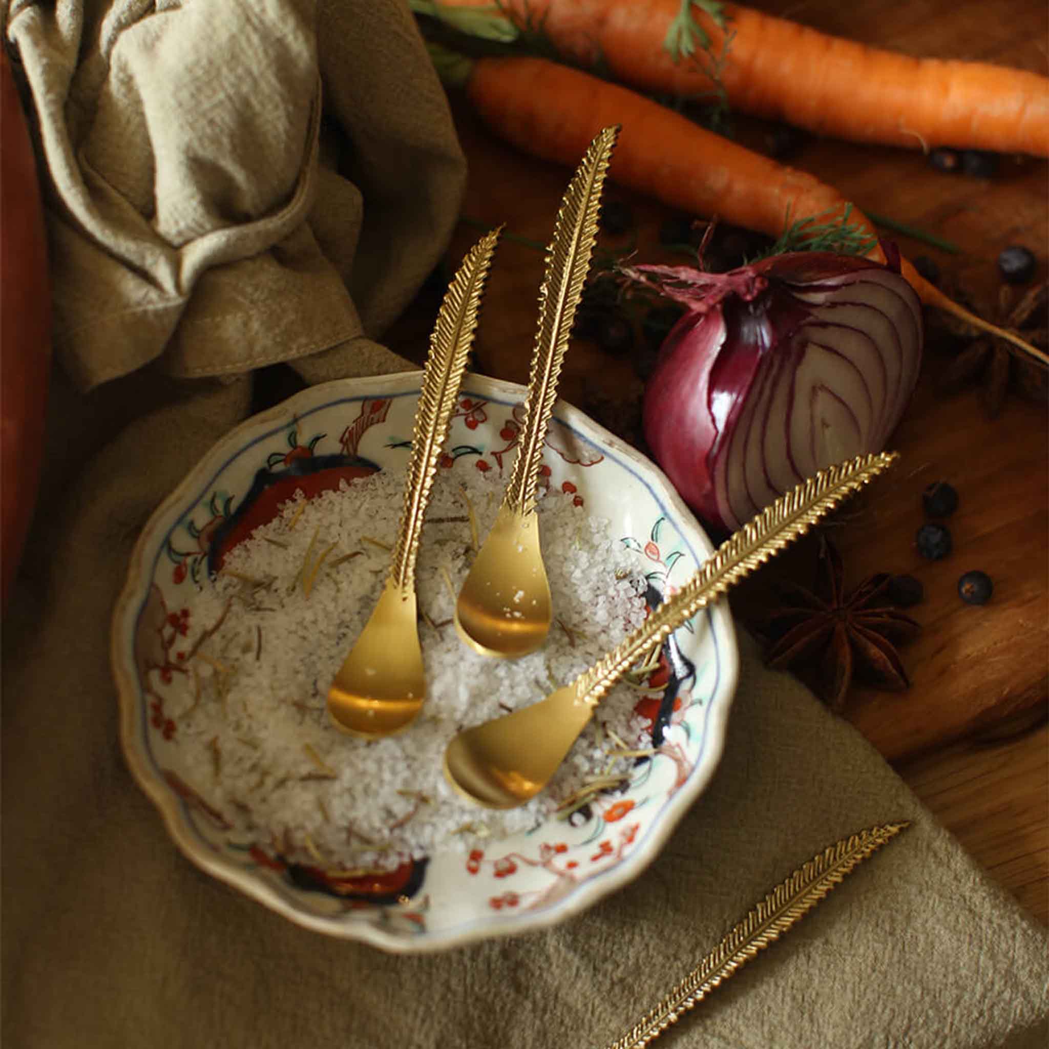 Feather Teaspoon Set of 4