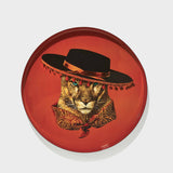 Feline Portrait Round Tray