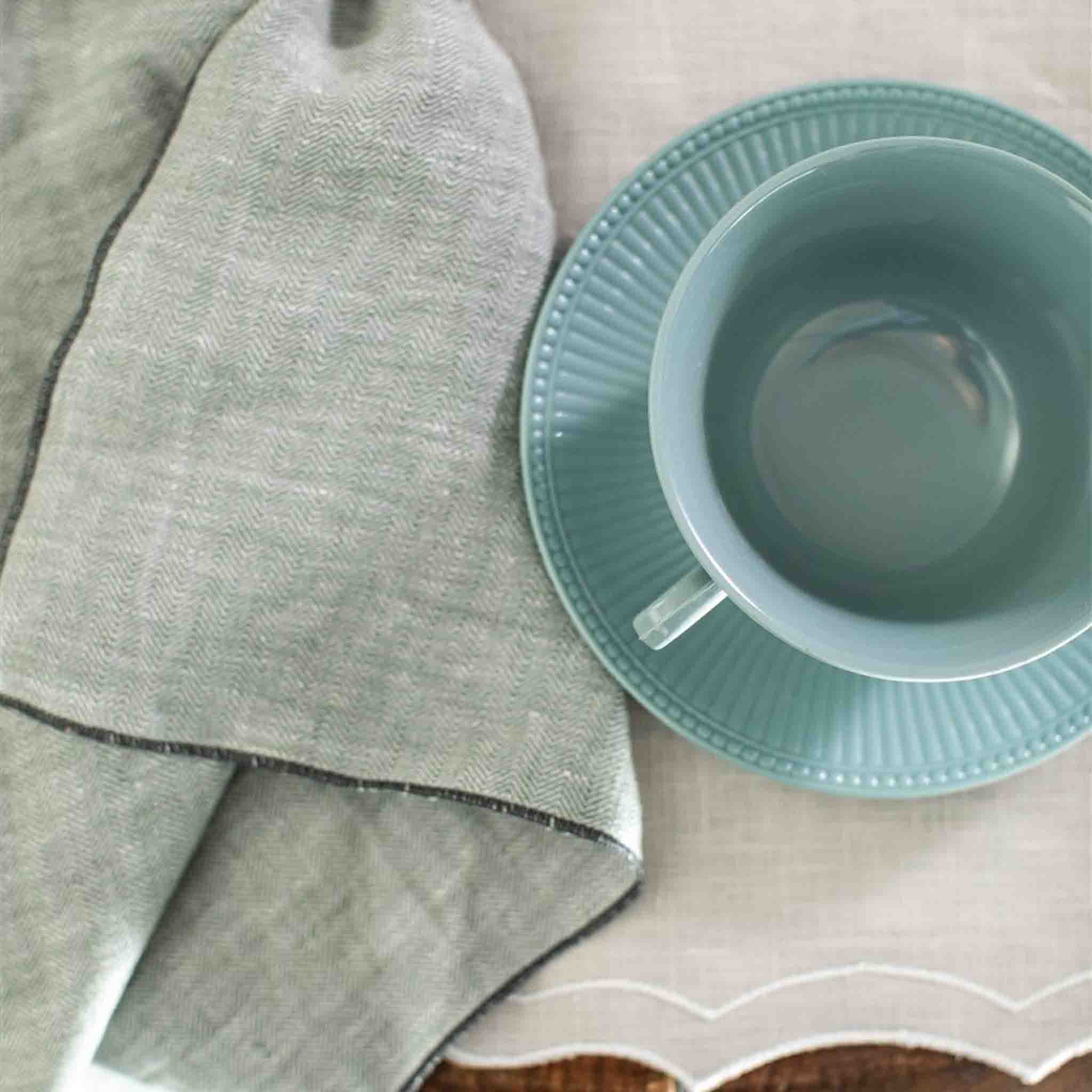 Filo Linen Napkin Jacquard Marco oxide - Oxide
