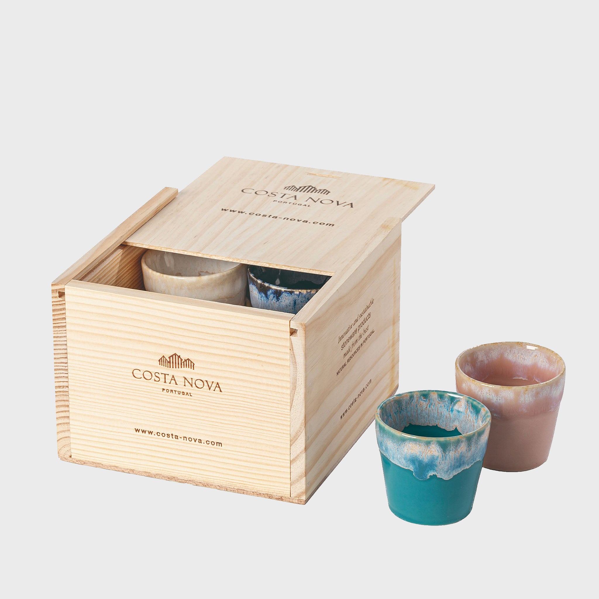 Set of 8 Espresso Cups - Multicolor