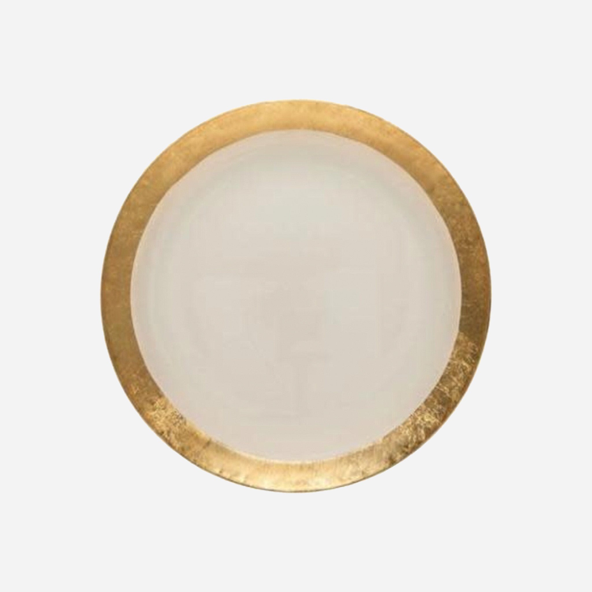 Camilla Glass Charger Gold Band - 13"