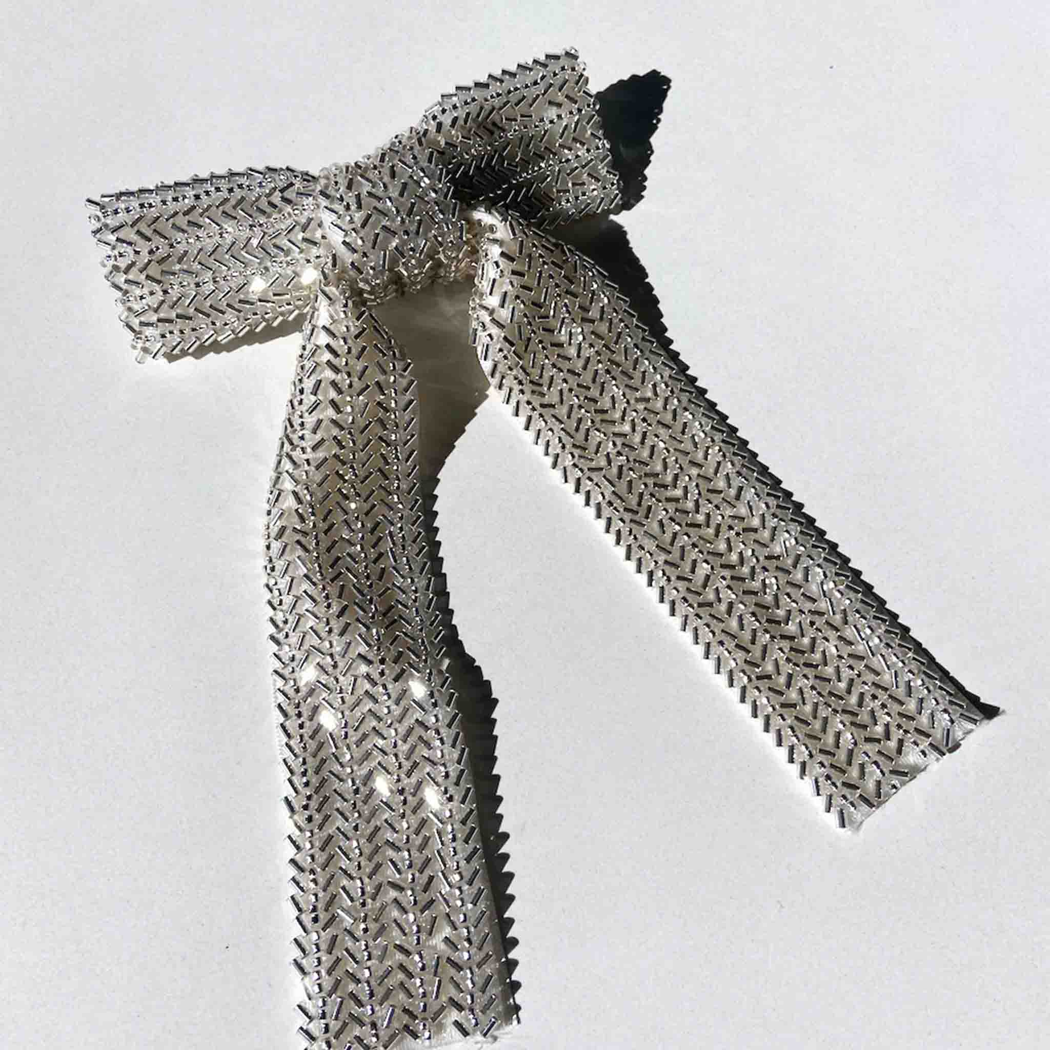Hand Stitched - Hair Bow Barrette Clip