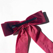 Bow Classic Velvet Hair  Barrete