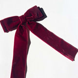 Bow Classic Velvet Hair  Barrete