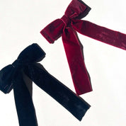 Bow Classic Velvet Hair  Barrete