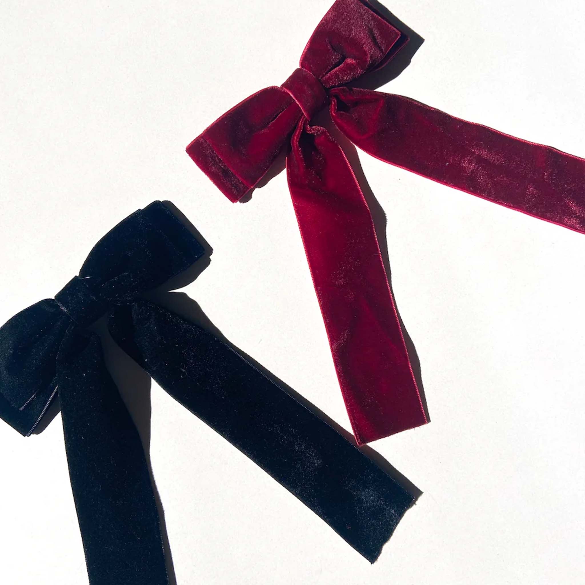 Bow Classic Velvet Hair  Barrete