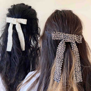 Hand Stitched - Hair Bow Barrette Clip